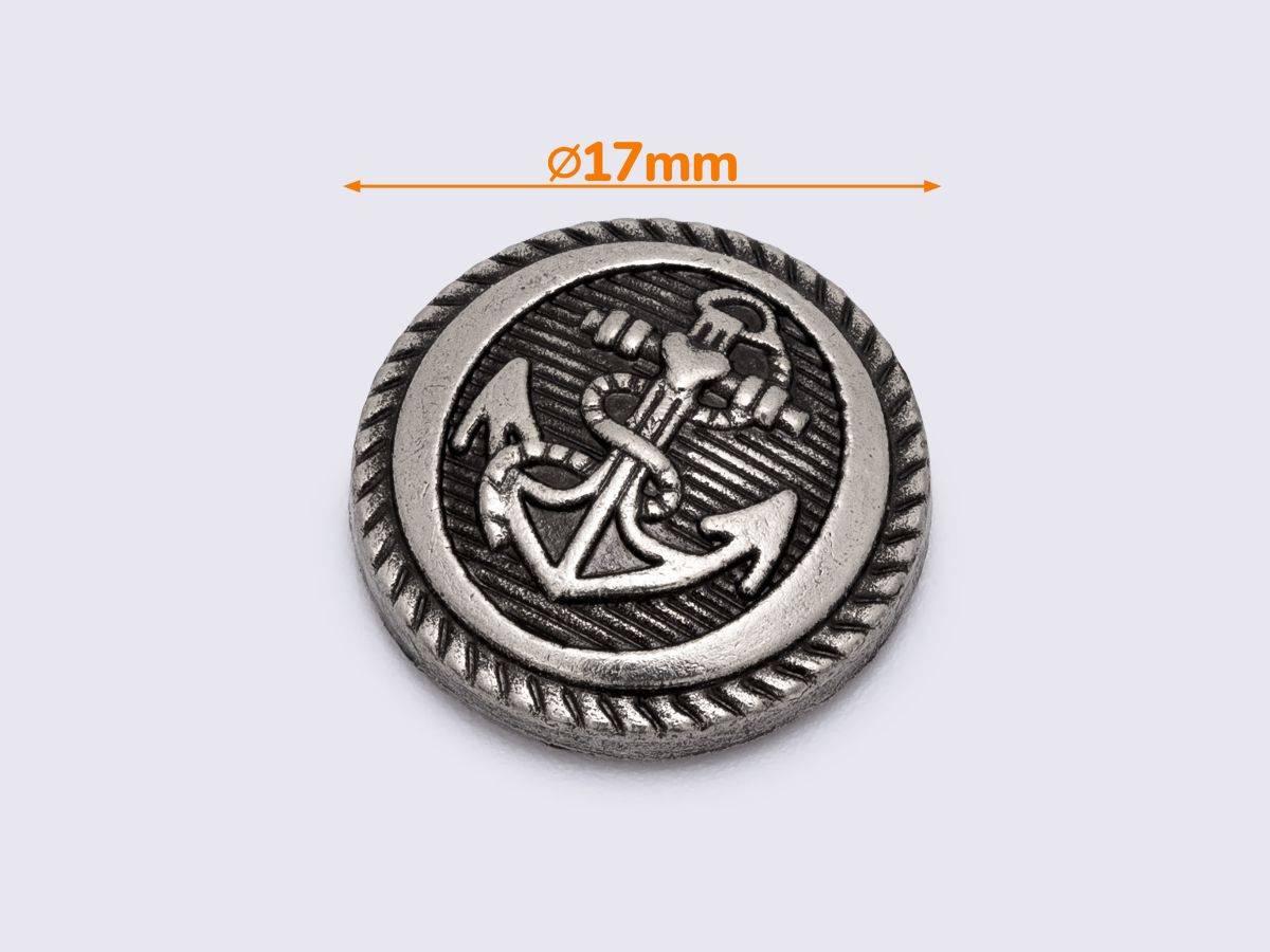 Кончо 17мм кол.старе срібло (К-044), фото 1