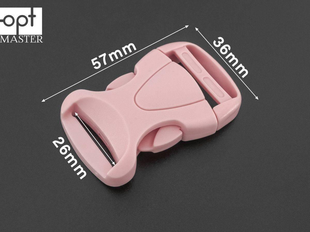 Фастекс пластиковий 25 мм рожевий ФК-(В)25060, фото 1