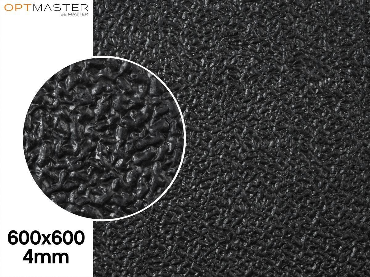 Профілактика каучукова PURE (Китай), р. 600*600*4мм, кол. чорний, фото 1