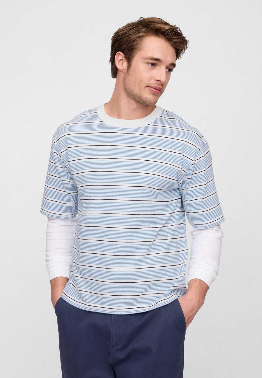 Чоловічі футболки GAP у смужку 1159844168 (Синій/Білий XL), фото 1