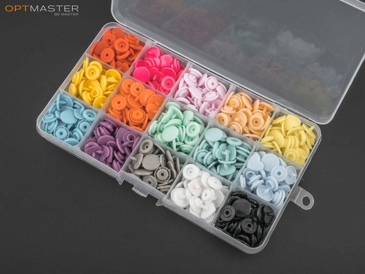 Набір пластикових кнопок "Серце-150" SS-1217, фото 1