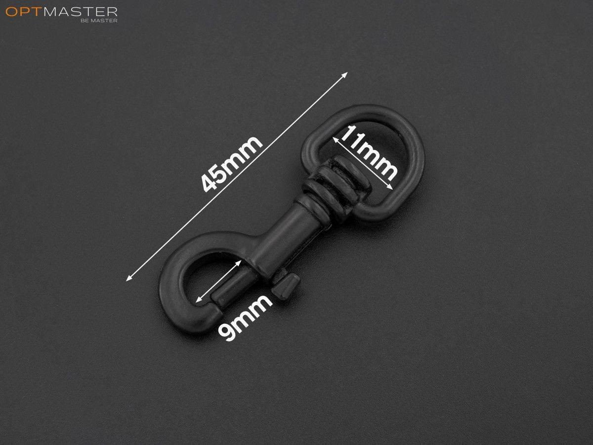 Карабін 11мм кол. чорний матовий 65-440, фото 1