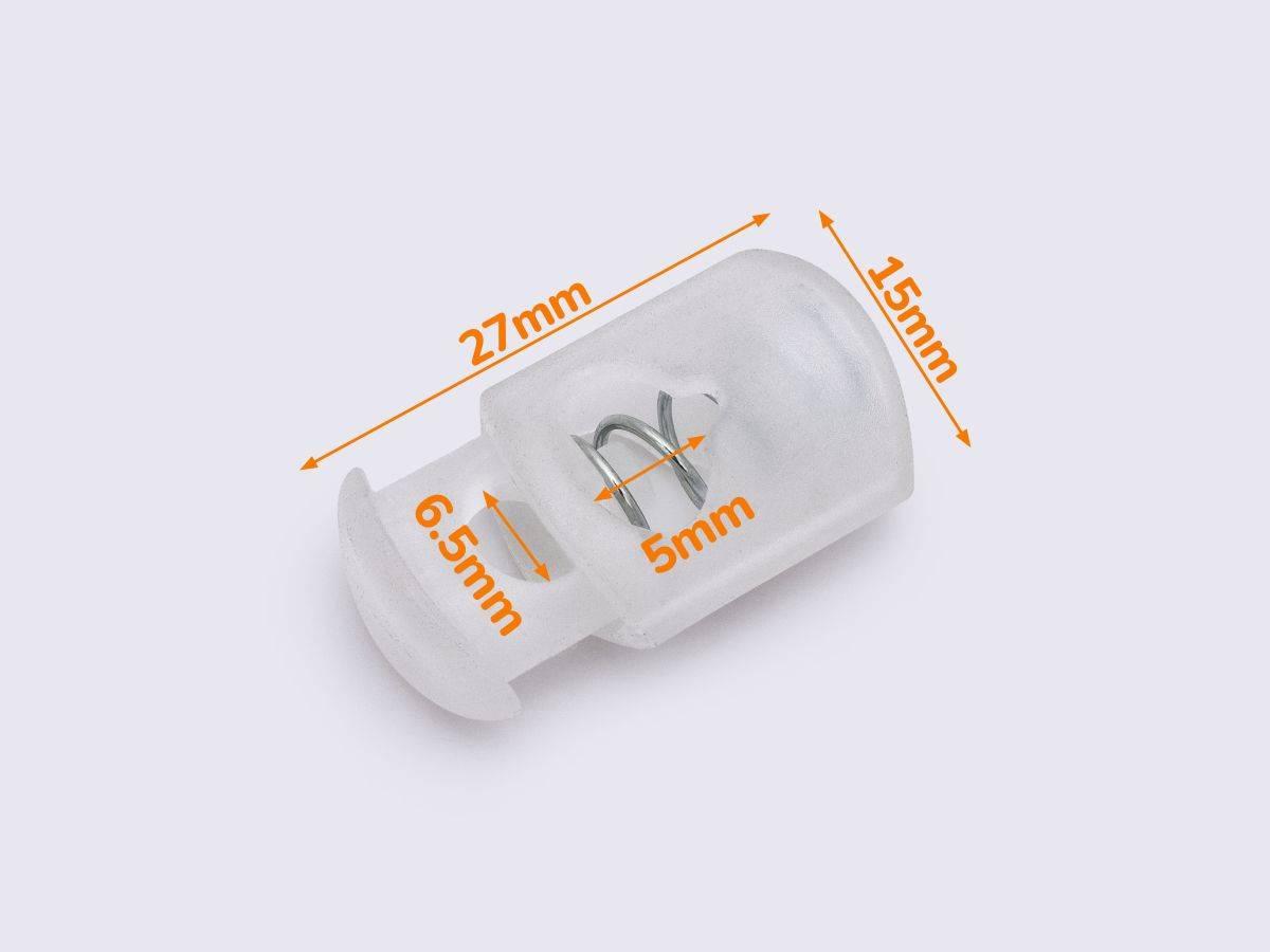 Фіксатор шнура пластик, арт. ФШ-(B)1004 прозорий, фото 1