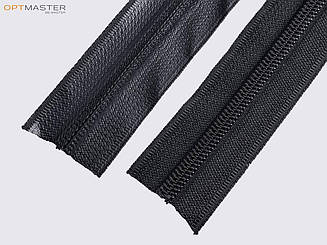 Водонепроникна блискавка спіральна Т5 рулонна чорна матова