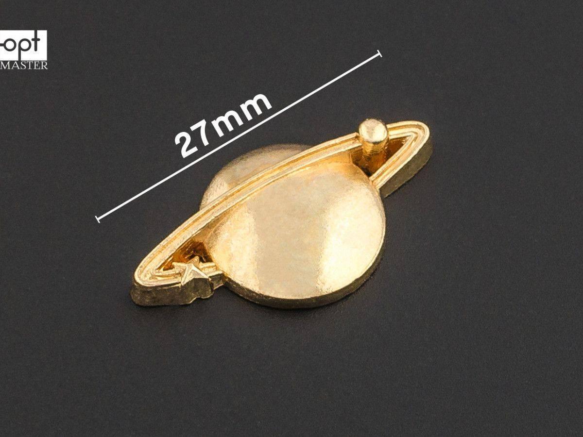 Прикраса для сумок 27мм, "Сатурн" (65-170), фото 1