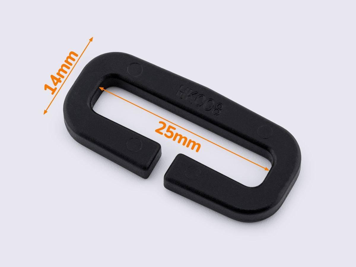 Рамка пластикова 25 мм чорна НК-008, фото 1