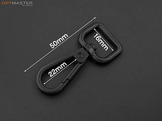 Карабін 16мм кол. чорний матовий 65-444