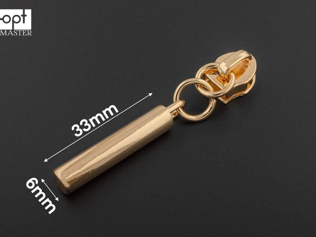 Бігунок №5 на спіральну блискавку 65-248, золото (без фіксатора), фото 1