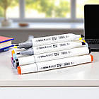 Набір двосторонніх скетч-маркерів 36 кольорів у пластиковому боксі H820-36 Упаковка 36 шт., фото 3