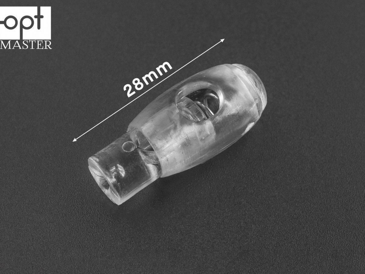 Фіксатор шнура пластик ФШ-(B)1011, прозорий, фото 1