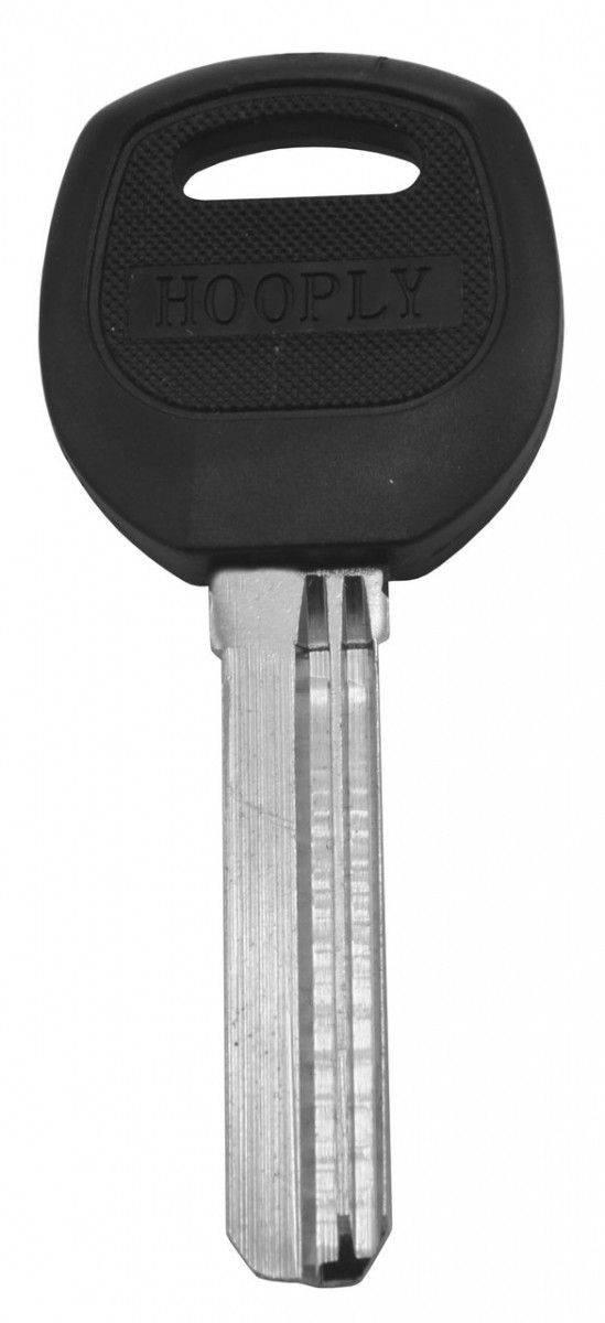 Заготовка ключа HOOPLY з пластиковою ручкою зворотний (латунь), фото 1