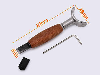 Ніж поворотний роторний для різьблення карвінгу по шкірі 34-0172