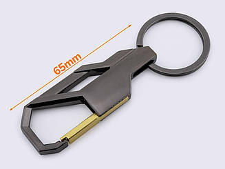 Брелок для ключів металевий темний нікель (01-1469)