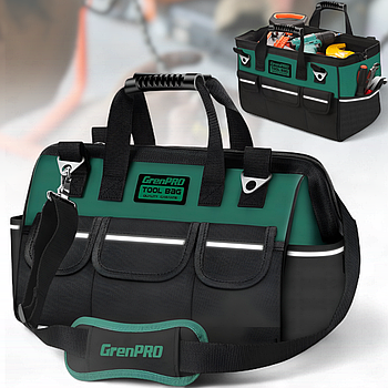 Сумка для зберігання інструментів на 30л з посиленими ручками та ременем 42х24х29 см