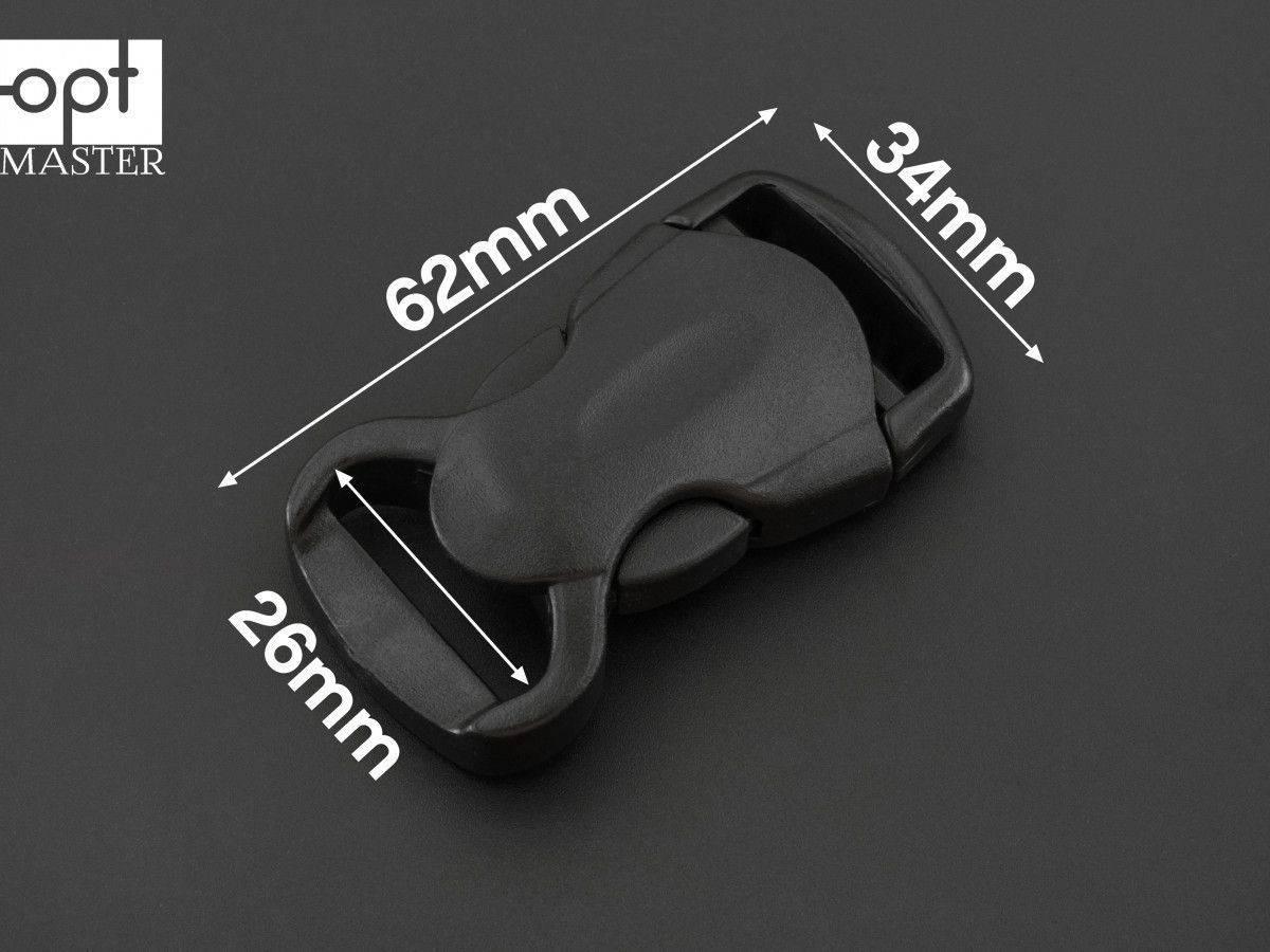 Фастекс пластиковий 25 мм чорний ФК-(В)25116, фото 1