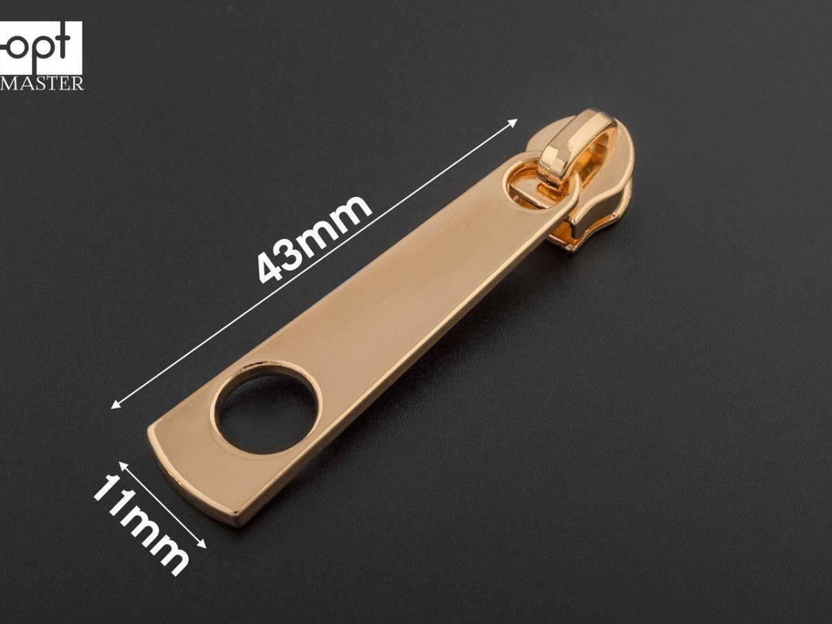 Бігунок №5 на спіральну блискавку 65-251, золото (без фіксатора), фото 1