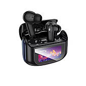 Бездротові навушники HOCO EQ21 Sandy true wireless ANC+ENC noise reduction touch screen BT headset Midnight Black