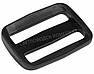 Пряжка перетяжка 38 мм двохщілинна пластикова чорна РП/2-3807, фото 3
