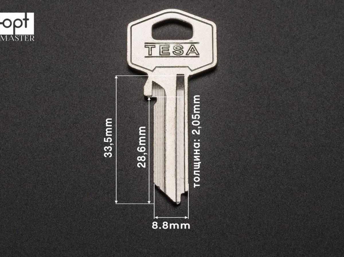 Заготовка ключів TESA (Xianpai) - TE8I, фото 1