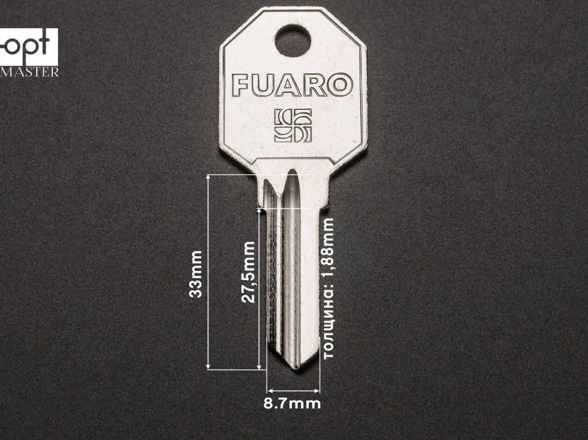 FUARO U5D англ (Xianpai) заготовка ключів, фото 1
