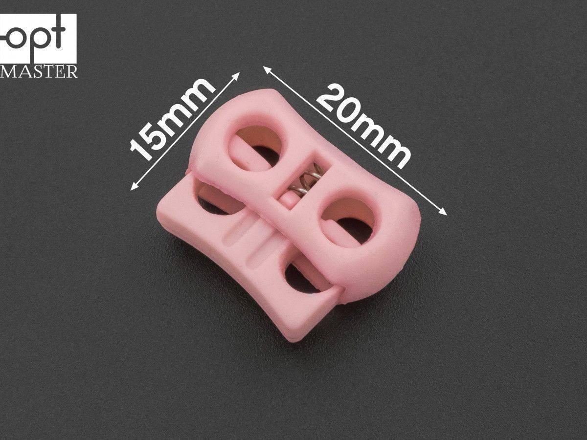 Фіксатор шнура пластик, ФШ-(B)1212 Рожевий, фото 1