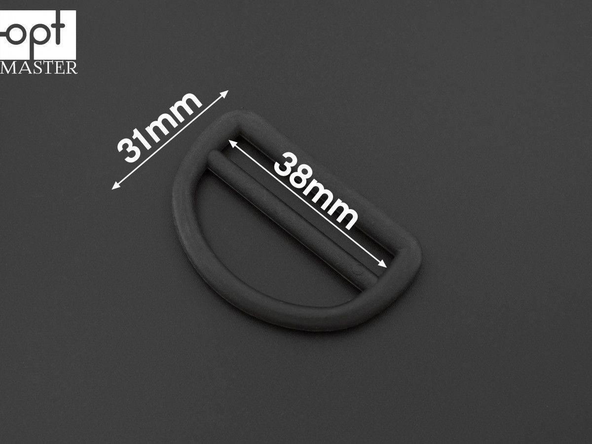 Півкільце пластикове 38 мм чорне ПК-(B)38145, фото 1