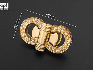 Замок для сумки 23*45 мм кол. золото 65-054