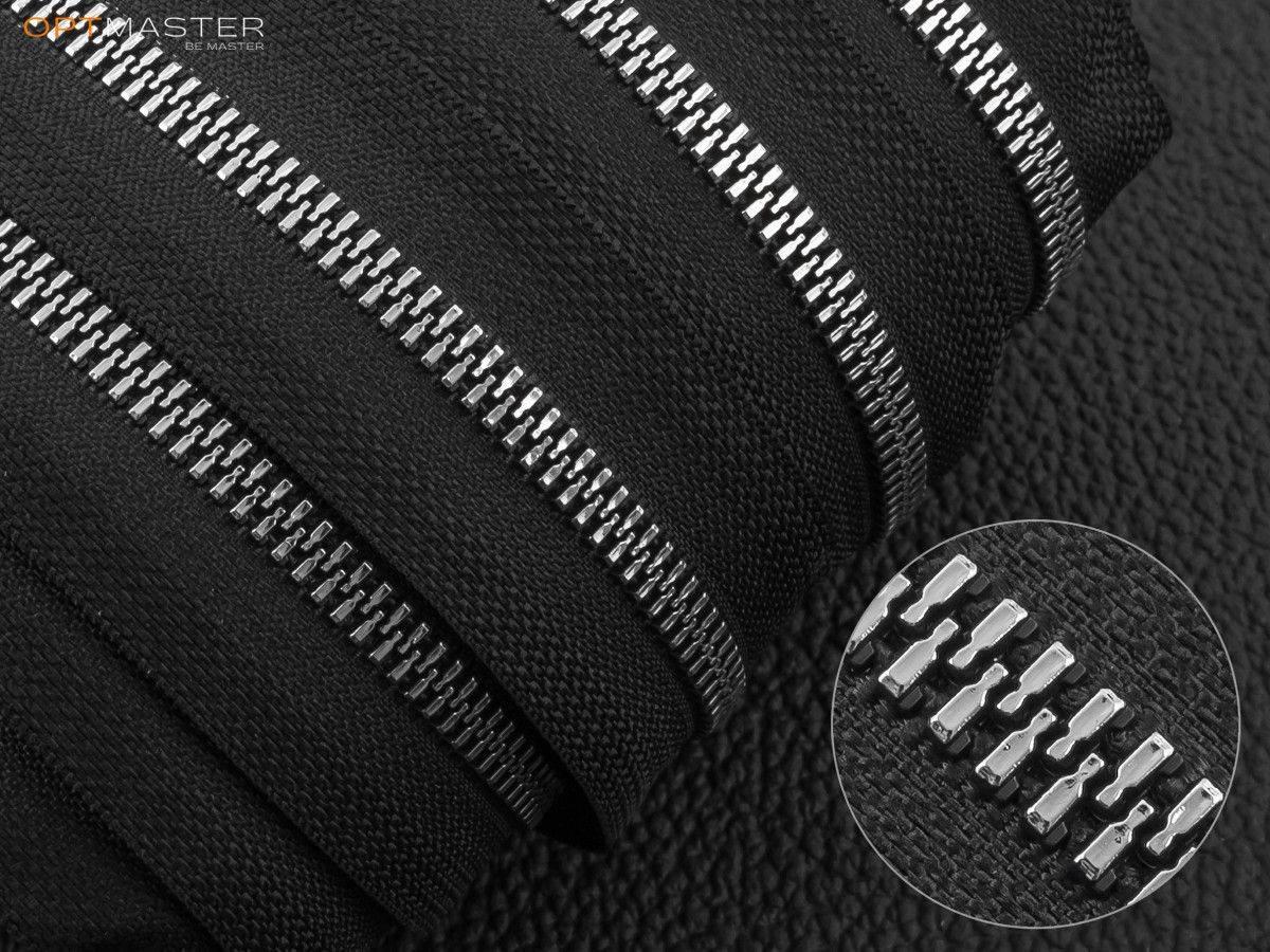 Застібка блискавка пластикова (тракторна) №5 RZ-019 чорна, фото 1