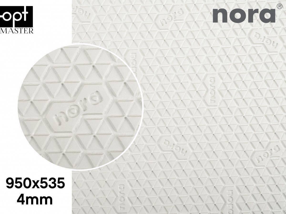 Astrolight Delta (проф.95), білий (09), т.4мм легка мікропориста гума для підошв Nora, фото 1