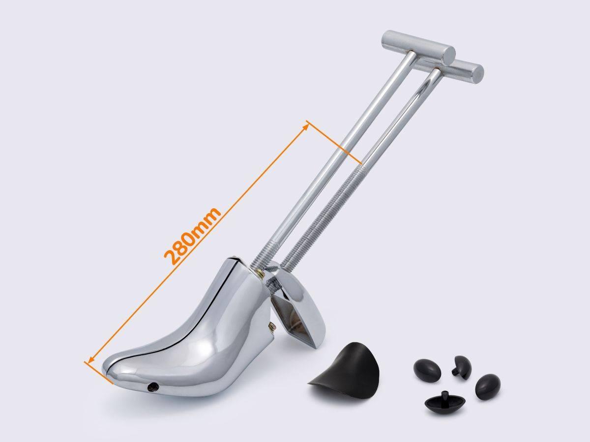 Колодка для розтягування взуття під високий підйом полірована металева, фото 1