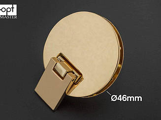 Замок для сумки 46мм, кол. золото (65-264)