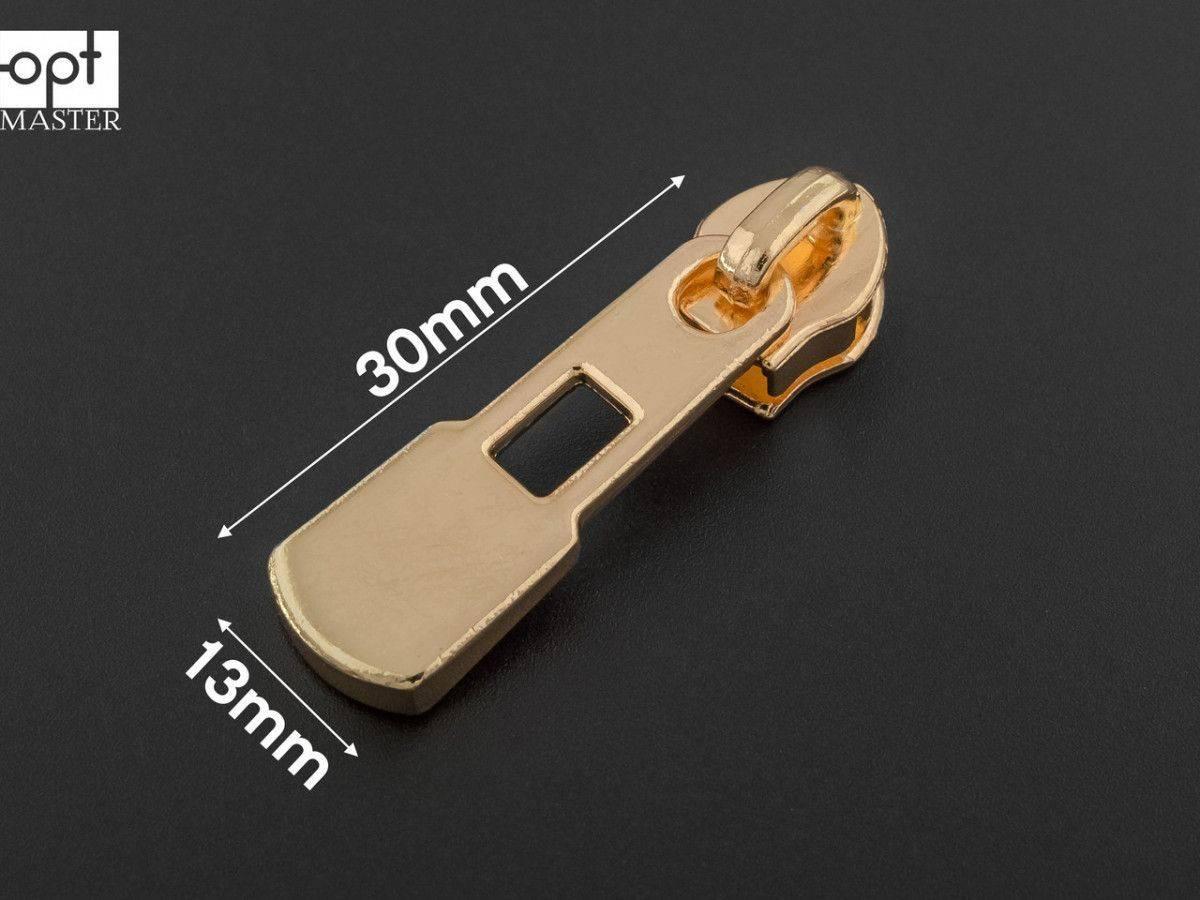 Бігунок №5 на спіральну блискавку 65-246, золото (без фіксатора), фото 1