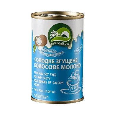 Молоко Кокосове Згущене 200 г Nature's Charm, фото 1