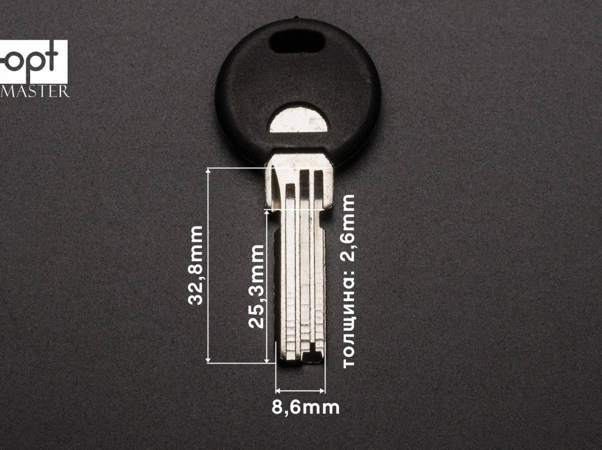 Заготовка ключа Gerda №1 (латунь), фото 1