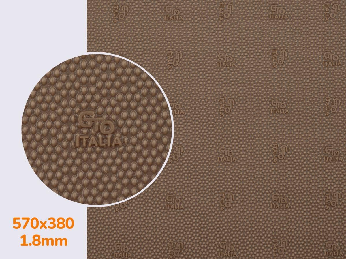 ГТО, GTO Italia (Китай) original, р. 570*380*1.8 мм, кол.кава з молоком - профілактика листова гумова, фото 1