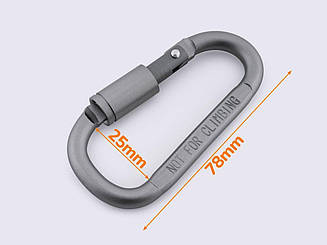 Карабін металевий 25мм BR1704