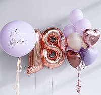 Повітряні кульки на 18-річчя для фотозони