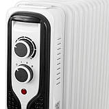 Новий європейський масляний радіатор 2500 Вт, 11 ребер Adler AD 7817 з Європи з гарантією, фото 4