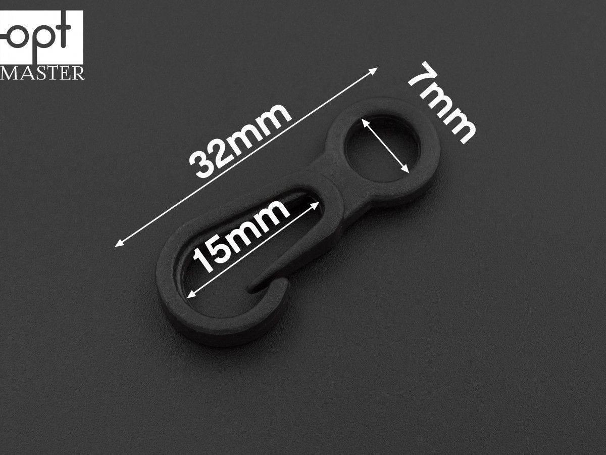 Карабін пластиковий 7 мм чорний КБ-(B)20132, фото 1