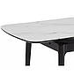 Стіл та 4 стільці для кухні Genesis Sento 120-180х80 см під білий мармур з поворотними тканинними стільцями, фото 6