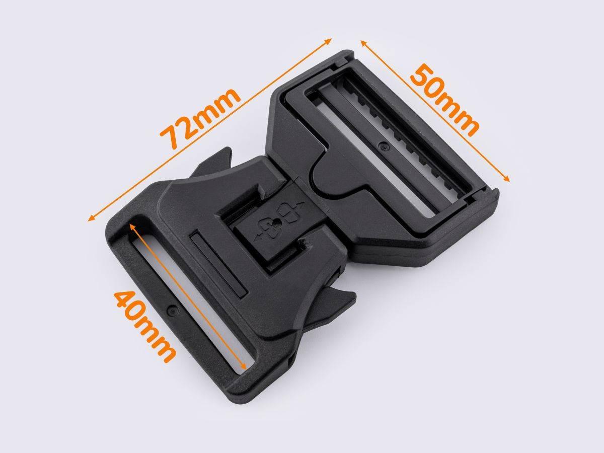 Фастекс пластиковий чорний 40 мм арт.3040, фото 1