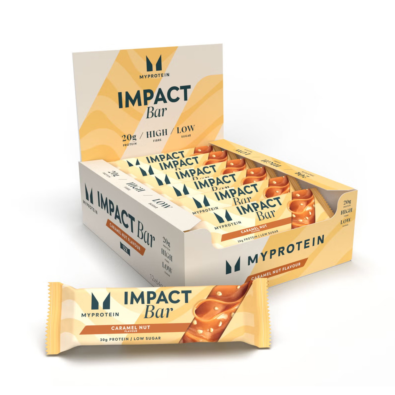 Impact Bar - 12x64g Caramel Nut, фото 1