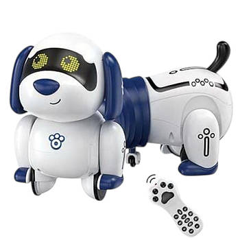 Собачка на радіокеруванні (акум. 3.7 V, пульт керування, звуки, мелодії, підсвічування) K 45