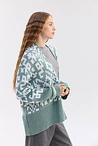 Кардиган "Лія" (м'ята, білий), фото 3