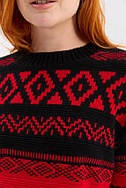 Джемпер "Ягода" (чорний-червоний), фото 4