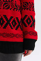 Джемпер "Ягода" (чорний-червоний), фото 5