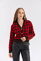 Жакет (шоколадний-червоний), фото 2