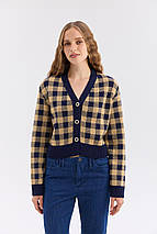 Жакет (синій-бежевий), фото 4