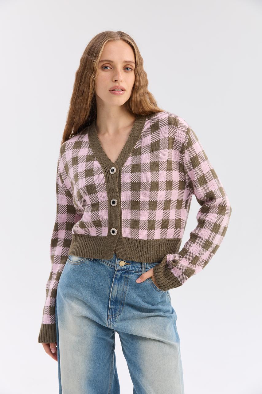 Жакет (оливковий-пудра)