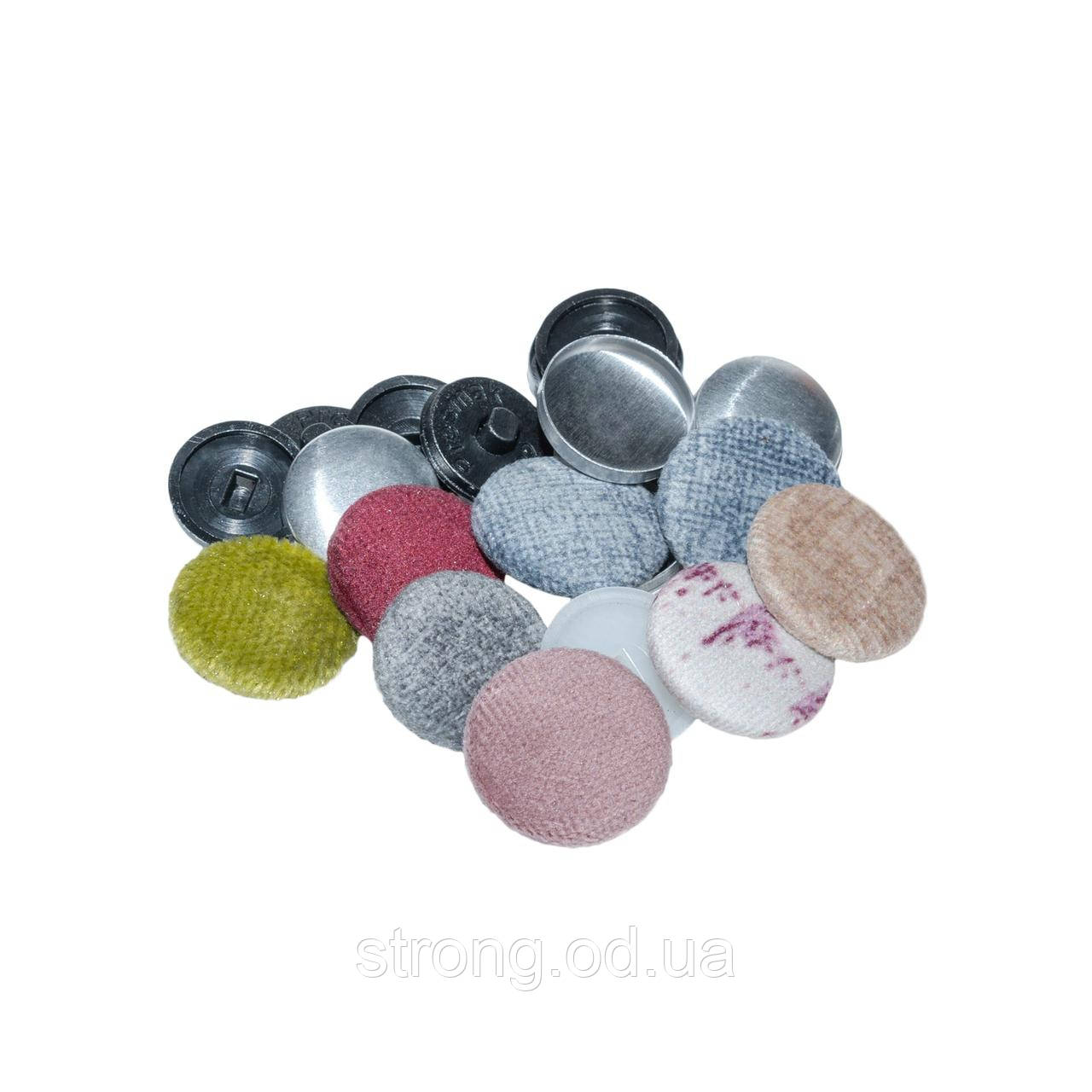 Ґудзик під обтягнення на пластиковій ніжці No24 — 14,3 мм мм чоний 500шт. PRESMAK